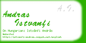 andras istvanfi business card